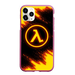 Чехол iPhone 11 Pro матовый HALF-LIFE, цвет: 3D-малиновый