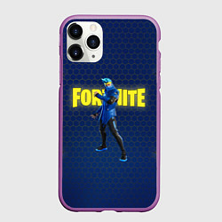 Чехол iPhone 11 Pro матовый FORTNITE NINJA, цвет: 3D-фиолетовый