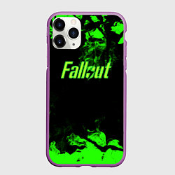 Чехол iPhone 11 Pro матовый FALLOUT, цвет: 3D-фиолетовый