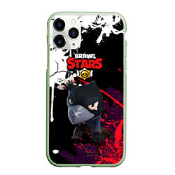 Чехол iPhone 11 Pro матовый Brawl Stars, цвет: 3D-салатовый