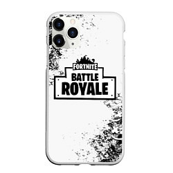 Чехол iPhone 11 Pro матовый Fortnite & Marshmello, цвет: 3D-белый