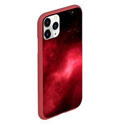 Чехол iPhone 11 Pro матовый Космос, цвет: 3D-красный — фото 2