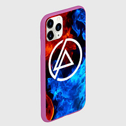 Чехол iPhone 11 Pro матовый LINKIN PARK, цвет: 3D-фиолетовый — фото 2