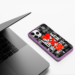 Чехол iPhone 11 Pro матовый LOVE DEATH ROBOTS LDR, цвет: 3D-фиолетовый — фото 2