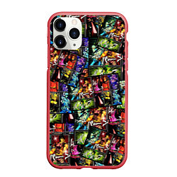 Чехол iPhone 11 Pro матовый JoJo Bizarre Adventure, цвет: 3D-красный