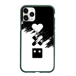 Чехол iPhone 11 Pro матовый LOVE DEATH ROBOTS LDR, цвет: 3D-темно-зеленый