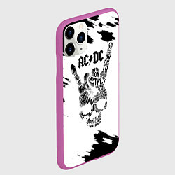 Чехол iPhone 11 Pro матовый ACDC, цвет: 3D-фиолетовый — фото 2