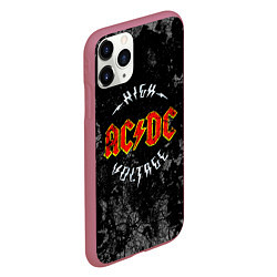Чехол iPhone 11 Pro матовый ACDC, цвет: 3D-малиновый — фото 2
