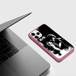 Чехол iPhone 11 Pro матовый ACDC, цвет: 3D-малиновый — фото 2