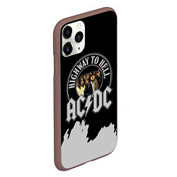 Чехол iPhone 11 Pro матовый ACDC, цвет: 3D-коричневый — фото 2
