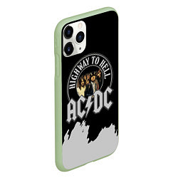 Чехол iPhone 11 Pro матовый ACDC, цвет: 3D-салатовый — фото 2