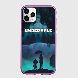 Чехол iPhone 11 Pro матовый UNDERTALE, цвет: 3D-фиолетовый