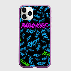 Чехол iPhone 11 Pro матовый Paramore RIOT!, цвет: 3D-фиолетовый