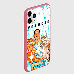 Чехол iPhone 11 Pro матовый Queen, цвет: 3D-малиновый — фото 2