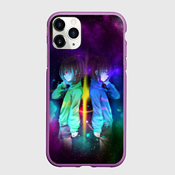 Чехол iPhone 11 Pro матовый UNDERTALE, цвет: 3D-фиолетовый
