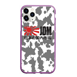 Чехол iPhone 11 Pro матовый JDM Style, цвет: 3D-фиолетовый