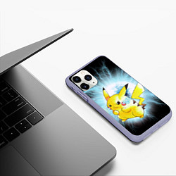 Чехол iPhone 11 Pro матовый PikaPika, цвет: 3D-светло-сиреневый — фото 2