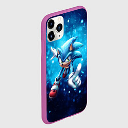 Чехол iPhone 11 Pro матовый SONIC, цвет: 3D-фиолетовый — фото 2
