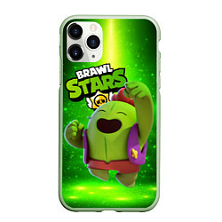 Чехол iPhone 11 Pro матовый Brawn stars Spike Спайк, цвет: 3D-салатовый