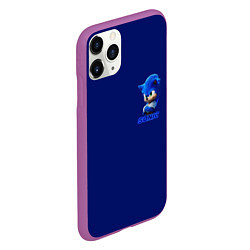 Чехол iPhone 11 Pro матовый SONIC, цвет: 3D-фиолетовый — фото 2