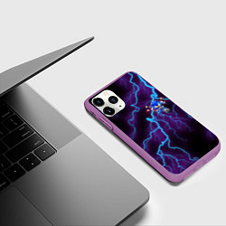 Чехол iPhone 11 Pro матовый SONIC, цвет: 3D-фиолетовый — фото 2