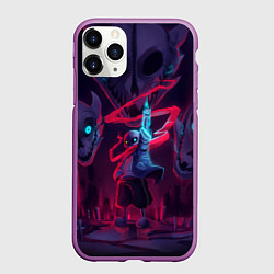 Чехол iPhone 11 Pro матовый UNDERTALE, цвет: 3D-фиолетовый