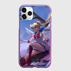 Чехол iPhone 11 Pro матовый СЕЙЛОР МУН, цвет: 3D-фиолетовый