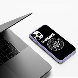 Чехол iPhone 11 Pro матовый RAMONES, цвет: 3D-светло-сиреневый — фото 2