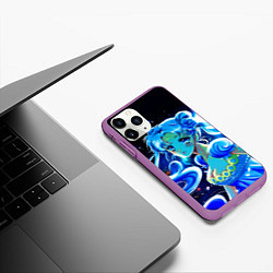 Чехол iPhone 11 Pro матовый СЕЙЛОР МУН, цвет: 3D-фиолетовый — фото 2