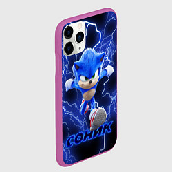 Чехол iPhone 11 Pro матовый SONIC, цвет: 3D-фиолетовый — фото 2