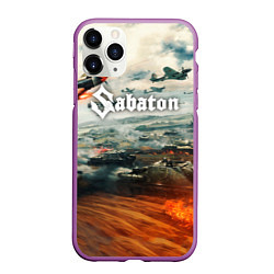 Чехол iPhone 11 Pro матовый Sabaton, цвет: 3D-фиолетовый