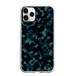 Чехол iPhone 11 Pro матовый Камуфляж, цвет: 3D-белый