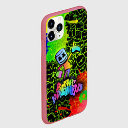 Чехол iPhone 11 Pro матовый Marshmello Oko, цвет: 3D-малиновый — фото 2