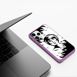 Чехол iPhone 11 Pro матовый Zемфира спина, цвет: 3D-фиолетовый — фото 2