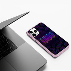 Чехол iPhone 11 Pro матовый Little Big: UNO, цвет: 3D-розовый — фото 2