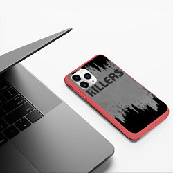 Чехол iPhone 11 Pro матовый The Killers Logo, цвет: 3D-красный — фото 2