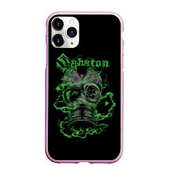 Чехол iPhone 11 Pro матовый SABATON, цвет: 3D-розовый