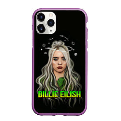 Чехол iPhone 11 Pro матовый BILLIE EILISH, цвет: 3D-фиолетовый