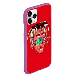 Чехол iPhone 11 Pro матовый Juice WRLD, цвет: 3D-фиолетовый — фото 2