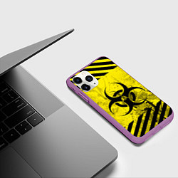 Чехол iPhone 11 Pro матовый NCoV, цвет: 3D-фиолетовый — фото 2