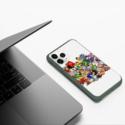 Чехол iPhone 11 Pro матовый SONIC, цвет: 3D-темно-зеленый — фото 2
