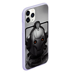 Чехол iPhone 11 Pro матовый CYBERMAN, цвет: 3D-светло-сиреневый — фото 2