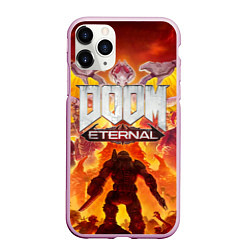 Чехол iPhone 11 Pro матовый DOOM Eternal, цвет: 3D-розовый