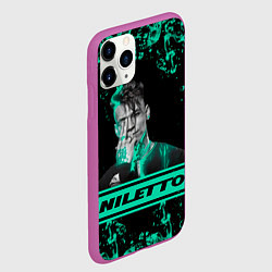 Чехол iPhone 11 Pro матовый NILETTO, цвет: 3D-фиолетовый — фото 2
