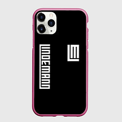 Чехол iPhone 11 Pro матовый LINDEMANN, цвет: 3D-малиновый