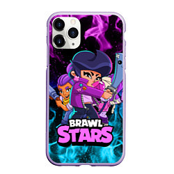 Чехол iPhone 11 Pro матовый BRAWL STARS BIBI, цвет: 3D-светло-сиреневый