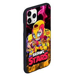 Чехол iPhone 11 Pro матовый BRAWL STARS MAX, цвет: 3D-черный — фото 2