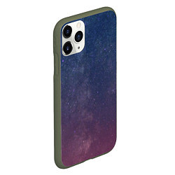 Чехол iPhone 11 Pro матовый Космос, цвет: 3D-темно-зеленый — фото 2