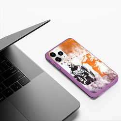 Чехол iPhone 11 Pro матовый Half life attack, цвет: 3D-фиолетовый — фото 2