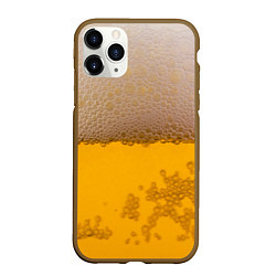 Чехол iPhone 11 Pro матовый Пиво, цвет: 3D-коричневый